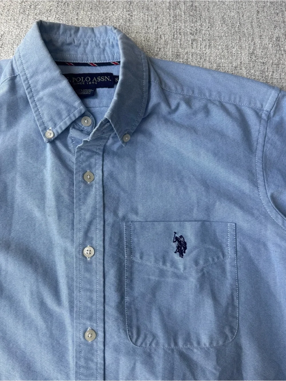 U.S. Polo Assn. Light Blue Button Down Size Small